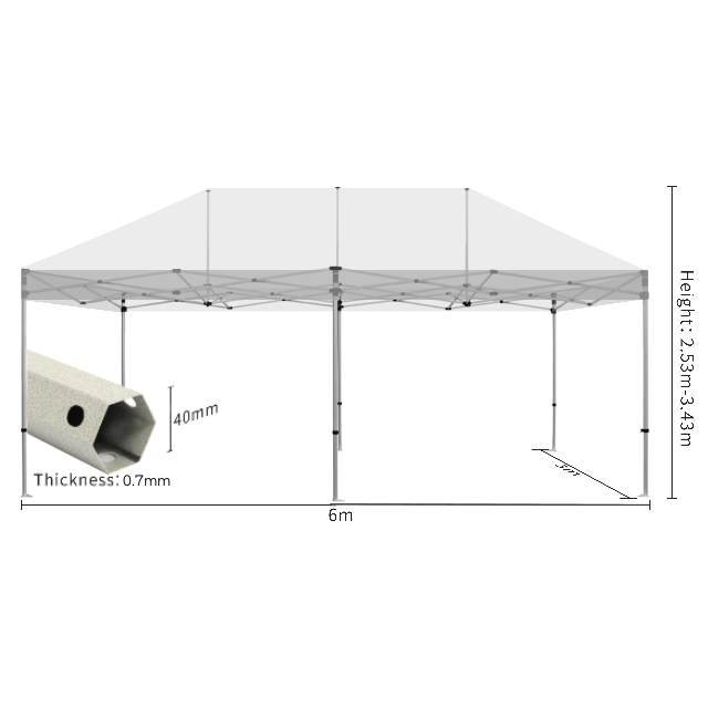 Catering Steel Marquee Tent 3*6