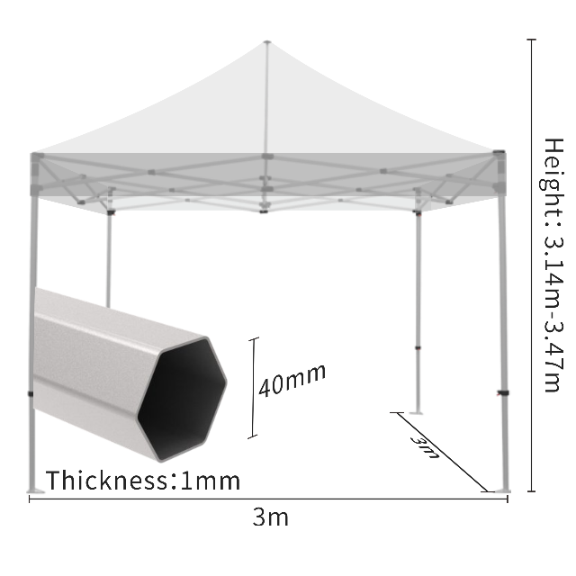 Activity Privacy Aluminum Marquee Tent 3*3