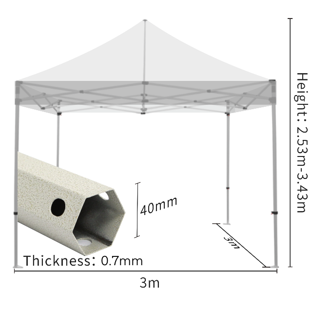 Military Traditional Canvas Marquee Tent 3*3