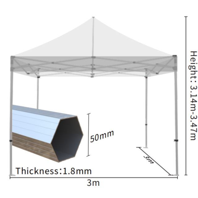 Sturdy Aluminum Marquee Tent 3*3