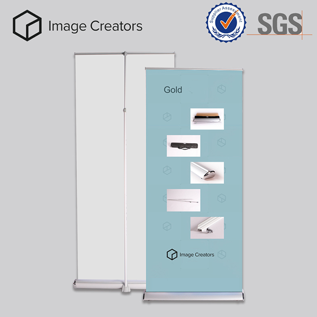 DH-Gold-85 Portable roll up banner for trade show