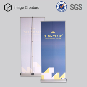 Portable Retractable Tension Control Roll Up Banner for Exhibition Display